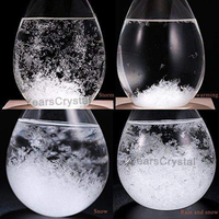 Baromètre décoratif pour la maison, prévisions météorologiques, verre à tempête en cristal, objet de collection avec option de logo personnalisé