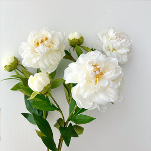 <b>Artificial</b> <b>Peony</b> Flower Bouquet Silk Flower Chinese Style Home Decor Wedding Decoration Living Room Table Arrangement - Product Image 2