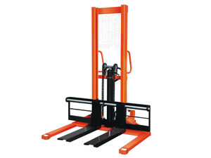 NIULI हाथ फूस चोर स्टेकर फोर्कलिफ्ट हाइड्रोलिक विस्तृत पैर फैलाकर बैठना मैनुअल स्टेकर के साथ समायोज्य पैर - Product Image 3