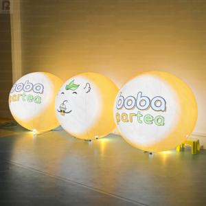 كرة قابلة للنفخ مضيئة بتقنية LED بطول 1م و2م مع شعار مخصص للترويج للمتاجر/عرض المنتجات بالتجزئة/تنشيط العلامة التجارية/الفعاليات ذات الطابع الخاص/الأسواق التجارية - Product Image 2