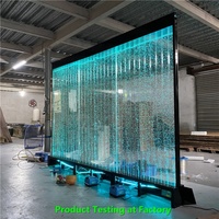 Cloison mobile pour salle de banquet de restaurant moderne, écran de séparation de pièce avec lumières LED à changement de couleur et panneau de commande à distance