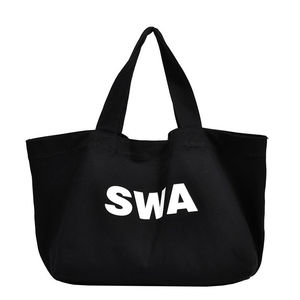 Custom Print Logo <b>Large</b> Shopping Customizable Pocket and Zipper Canvas Tote <b>Bag</b> - Product Image 3