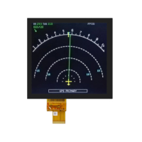 Écran LCD IPS 6,8 pouces 768*768 500 nits pour simulateur de vol, solution d'affichage graphique pour panneau de cockpit de simulateur de vol