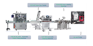 Machine de remplissage automatique de liquides et de pâtes <span class=keywords><strong>pour</strong></span> sauces chili - Haute efficacité 1600 bph, ligne de remplissage de bouteilles en acier inoxydable et plastique - Product Image 4