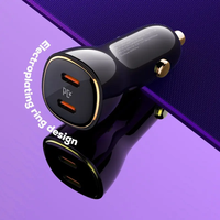 LDNIO C104 Accessoires de voiture 2024 Chargeur de téléphone Pièces USB Quick Charge 4.0 3.0 PPS 60W Chargeur USB de voiture pour ordinateur portable Tablette