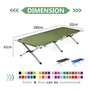 Faltbares, Tragbares Campingbett, Leichtes Einzel-Feldbett, 600D, Inklusive Tragetasche, Feldbett für Campingzelt und Urlaub - Product Image 6