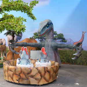 Velociraptorボールトスゲームインタラクティブ恐竜をテーマにした金属ターゲット射撃機屋内子供用アミューズメントショッピングモール - Product Image 6