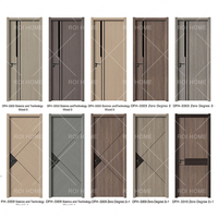 Porte intérieure en MDF au design moderne ROI HOME avec isolation phonique pour chambres, hôtels, appartements, écoles, villas