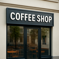 Enseigne Lumineuse LED 3D Personnalisée en Métal et Acrylique pour Boutique, Café, Bar – Lettres Publicitaires Frontlit Lumineuses