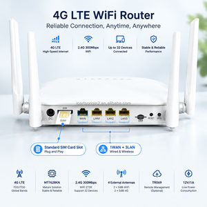 Routeur WiFi 4G LTE avec chipset MT7628KN, 300 Mbps, 2.4G, 2T2R, 1WAN+3LAN RJ45, emplacement pour carte SIM standard, TR069 en option - Product Image 4