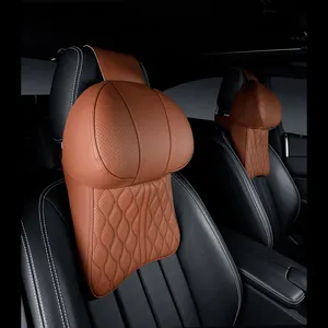 Car Pillow Full Support Memory Foam Fashion Car Neck Pillow Comfortable Universal Headrest Car Accessories OEM