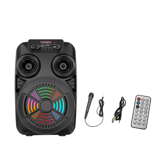Partybox Speaker 8 Inch Trolley Karaoke Portable Party Wireless Rechargeable Speaker