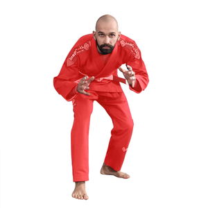 ヘビーデューティーメンズ<span class=keywords><strong>BJJ</strong></span>着550GSMダブルウィーブ強化ステッチ耐久性トレーニングユニフォーム日常練習用 - Product Image 4