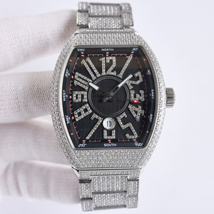<b>Compass</b> Function Cask-shaped Hip-Hop <b>Watch</b> High Quality Pointer Simple Luxurious Style Date Model Fashionable Trendy Unisex - Product Image 3