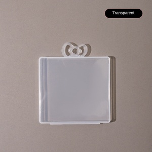 Caja de almacenamiento portátil con doble párpado, tapa de plástico transparente, diseño de encaje Invisible creativo, Cosméticos unidos a prueba de polvo - Product Image 5