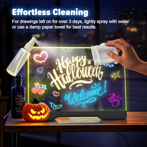 Led DIY tin nhắn bảng vẽ xóa được văn bản notepad ánh sáng cho trẻ em sơn Văn Bản Hướng dẫn sử dụng bảng vẽ cho trẻ em/cô gái/thanh thiếu niên - Product Image 6