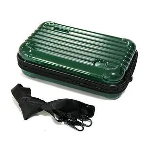 Custom Deep Green Durable ABS Camera Storage Case Elegant Waterproof Design with EVA for Travel for Instant Camera