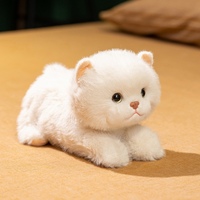 Peluche personnalisée de marque BM, grande taille, super douce, en forme de chat, avec rembourrage en coton PP, hauteur 11-30 cm, jouet promotionnel anti-stress