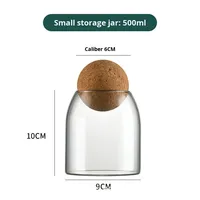 Pot de stockage en verre transparent classique pour le stockage des aliments de cuisine-pour les grains de café en grains