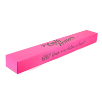 Caja de Regalo Rosa con Logotipo Personalizado, Empaque de Cartón Premium para Ropa de Ballet y Artículos Largos, Ecológica, Resistente y Moderna