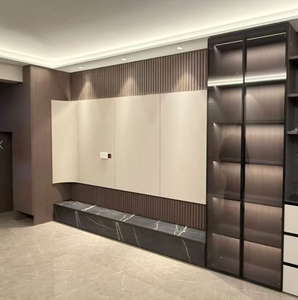 Mueble de TV Moderno y Minimalista de Madera con Iluminación, Mueble de Almacenamiento de Lujo para Sala de Estar, Dormitorio, Comedor, Hotel, Muebles para el Hogar - Product Image 2