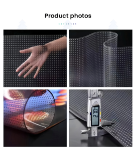 Schermo <span class=keywords><strong>LED</strong></span> per Esterni Personalizzato con Box 1000*1000mm, <span class=keywords><strong>Display</strong></span> <span class=keywords><strong>LED</strong></span> Trasparente P5.2 per Pubblicità - Product Image 3