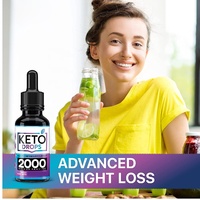 Keto Diet Drops avec BHB Cétones exogènes Brûleur de graisse et coupe-faim Keto liquide naturel Keto