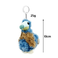 Peluches unisexes adorables flamants roses bleus, cadeau, jouets en peluche oiseau Dodo, porte-clés pendentif oiseau Dodo