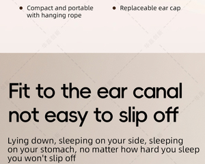 ノイズキャンセリングイヤーマフ耳栓、シリコンゲル素材、再利用可能なヘッドバンドデザイン、遮音性、聴覚保護 - Product Image 3