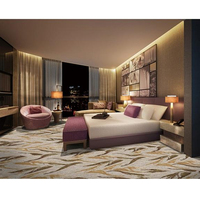 Alfombra de Hotel a Rayas, 80% Lana, 20% Nailon, Patrón de Alta Definición, para Habitaciones, Salones de Banquetes, Decoración de Lujo