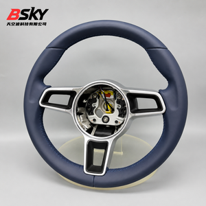 <span class=keywords><strong>Volant</strong></span> en cuir bleu graphite de style sportif pour <span class=keywords><strong>Porsche</strong></span> 911 991 992 <span class=keywords><strong>Cayenne</strong></span> 958 987 Boxster 986 Panamera 970 Taycan Macan - Product Image 6