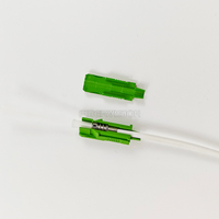 SC/APC kabel Patch FTTH Fiber yang dapat ditarik putih 3.0mm kabel Drop bulat lapis baja untuk melalui saluran dan dinding