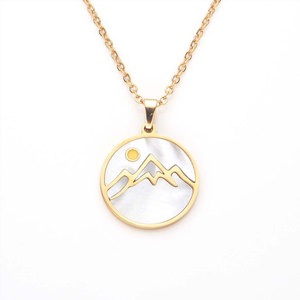 สร้อยคอจี้รูปเมล็ดมัสตาร์ดสำหรับผู้หญิง ดีไซน์สวยงาม ชุบทอง 14k 18k PVD บนสแตนเลสสตีล 316L เครื่องประดับคุณภาพสูง - Product Image 6