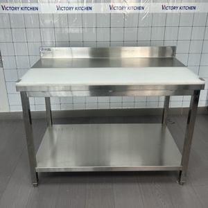VICTORY commercial <b>Stainless</b> <b>Steel</b> <b>Work</b> <b>Table</b> Bench with haftplatte Catering Equipment for Other Hotel & Restaurant Supplies - Product Image 2