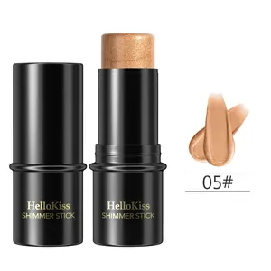 10 Color Design Makeup Color Correcting Concealer Stick Creamy Glow Highlighter Matte Lipstick Blush Stick with Brush Packaging