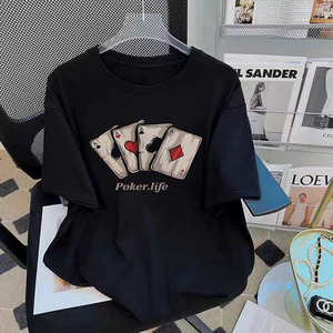 Modern Casual Graphic Tee Soft Cotton Shirt with Colorful Icon - Product Image 5