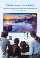 INGSCREEN Dongle d'affichage sans fil intelligent 1080P FHD, récepteur de mise en miroir d'écran pour téléphone Android, iOS, TV, projecteur