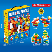 2026 Vente en Gros 500/1000 Pièces de Blocs de Construction Moc en Plastique ABS, Briques à Assembler DIY, Jouets Cadeaux pour Enfants