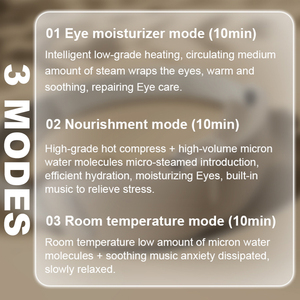Masseur oculaire relaxant sans fil, instrument de soin avec minuterie automatique, portable ST-270, masseur oculaire avec chaleur - Product Image 3