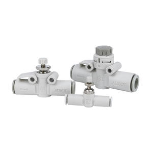 Vanne de régulation de vitesse AS1201F-M5-04A pour tuyau pneumatique, connecteur pour eau, gaz, huile, personnalisable OEM - Product Image 1