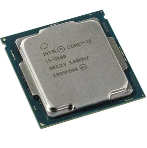 Original Core i3 9100 процессор в наличии 4 ядра LGA 1151 процессор Настольный вентилятор используется процессор Core i3 9100F процессор Intel