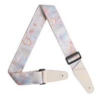 Melede Vintage Classic Fabric Acoustic Guitar Strap High Quality Fashion Pick Electric Guitars Bass Custom Logo Black 2x52