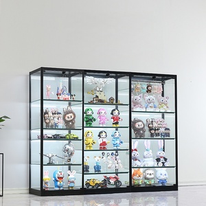 Vitrine d'exposition LED personnalisable, durable et écologique pour figurines d'anime et modèles, avec étagères en acrylique et en échelle - Product Image 4