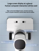 Nettoyeur vapeur électrique intelligent à LED pour sols, grand écran, 15000 pa, aspirateur vertical domestique