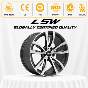 ล้อรถยนต์ LS8175 6061 T6 แบบฟอร์จ 5 รู หลาย PCD สีเทากันเมทัล หน้าเจียร สำหรับรถยนต์สมรรถนะสูงยุโรปและอเมริกา - Product Image 3