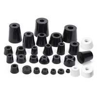 Bouchons ronds en plastique noir, glissières d'insertion pour pieds de chaise, table, tabouret, tube, tuyau, trou, bouchon, cale, caoutchouc antidérapant