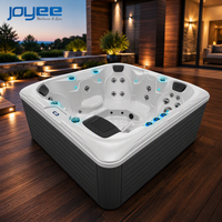 Bain à remous extérieur JOYEE pour 6 personnes, baignoire SPA en acrylique contrôlée par Balboa pour la maison et le jardin