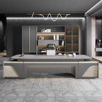 Nouveau bureau de direction en forme de L moderne et durable avec montage facile, résistant à l'eau, mobilier commercial