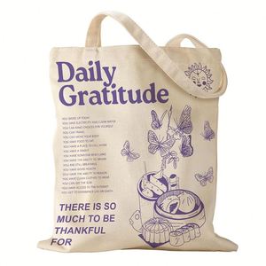 Promotional Travel Large Designer Cute Custom Logo Print Size Washable Durable Blank Tote Cotton Shopping <b>Canvas</b> Bag Wholesales - Product Image 1