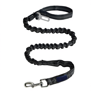 Laisse tactique réfléchissante pour chien avec ruban décoratif pour chiens de taille moyenne à grande, pour la promenade en extérieur et le contrôle rapproché - Product Image 4